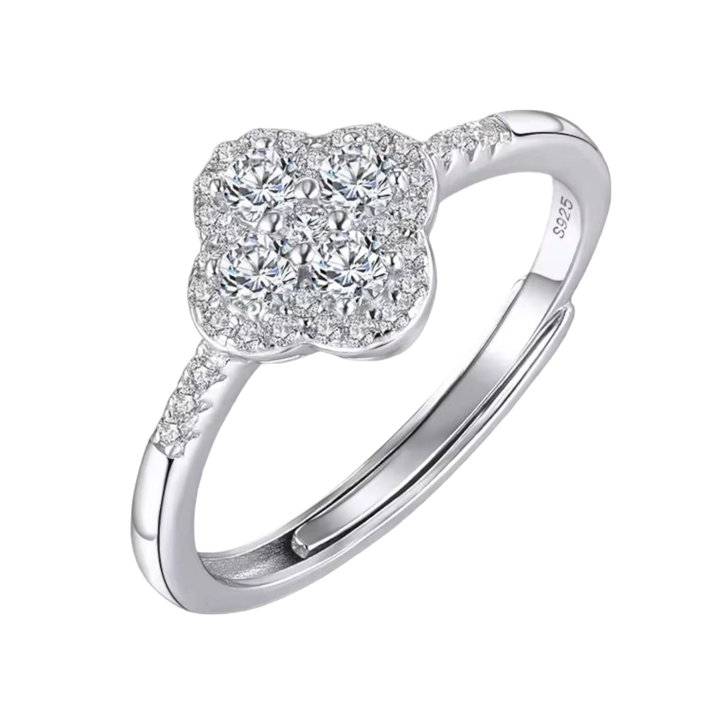 Monserrat Adjustable Ring – 925 Sterling Silver, 14k Gold or Rhodium Plated with 8A Premium Cubic Zirconia