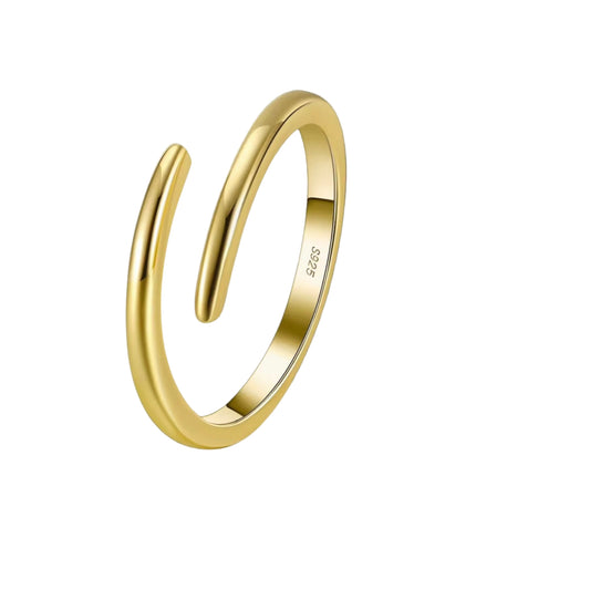 Minta Adjustable Ring – 925 Sterling Silver, 14k Gold or Rhodium Plated