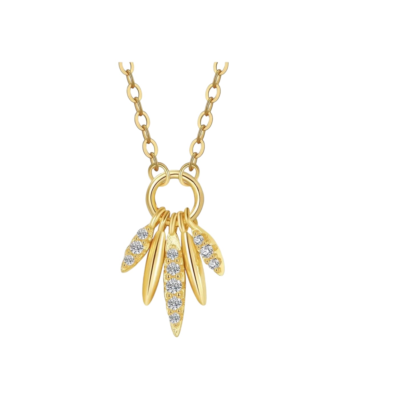 Nuru Necklace – 925 Sterling Silver, 14k Gold or Rhodium Plated