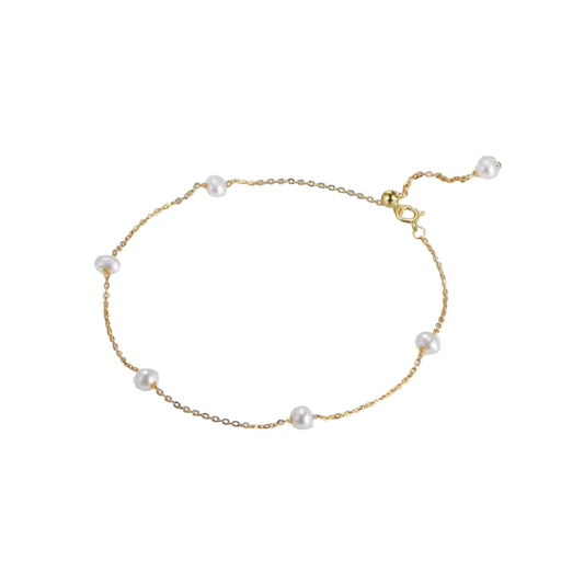 Eva Bracelet – 925 Sterling Silver, 14k Gold or Rhodium Plated with Freshwater Pearl