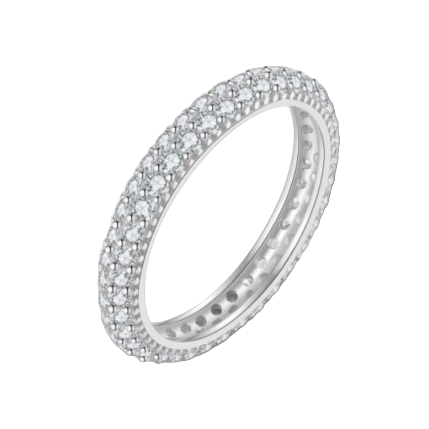 Naira Ring – 925 Sterling Silver, 14k Gold or Rhodium Plated with 4A Clear Cubic Zirconia