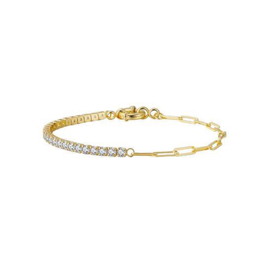 Frida Bracelet – 925 Sterling Silver, 14k Gold or Rhodium Plated with 3mm 4A Cubic Zirconia